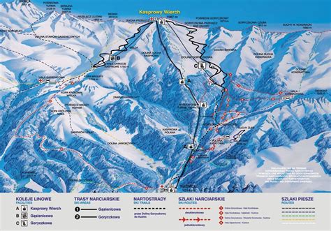 zakopane ski map kasprowy